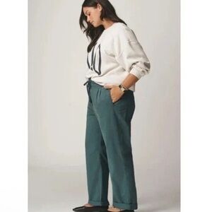 Pilcro Anthropologie Pants Dark Teal Straight Leg 3X